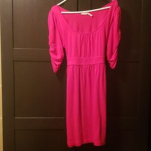 Juicy Couture pink empire waist dress rouching